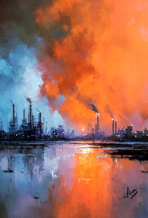 ArteDiAlina.com painting: This is the road to hell